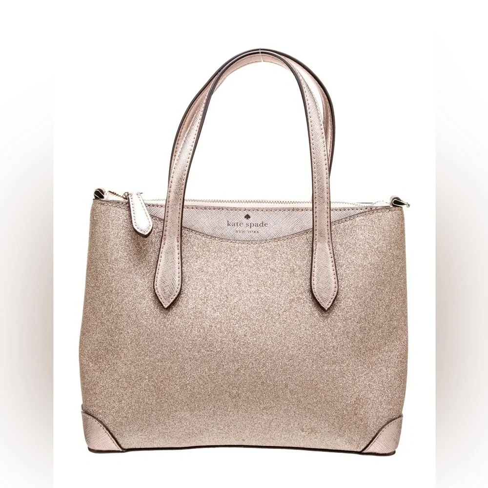 Kate Spade Joley Glittery Large Zipper Tote